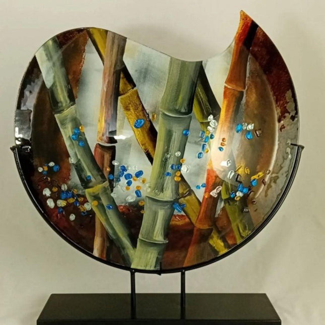 Decorațiune de interior din sticlă multicoloră - realizata manual