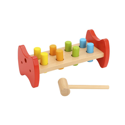 Jucarie educativa lemn cu ciocan TOOKY TOY - Hammer Bench